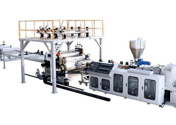 Pavimento di plastica della pietra di JWELL SPC che fa le linee dell'estrusione dello strato del PVC della macchina