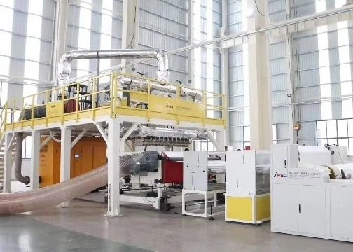 Vite materiale pp della maschera calda del macchinario di JWELL la singola fonde la linea di produzione non tessuta soffiata