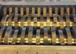 trinciatrice di riciclaggio di plastica dell'asse di 1000kg h 22kw due
