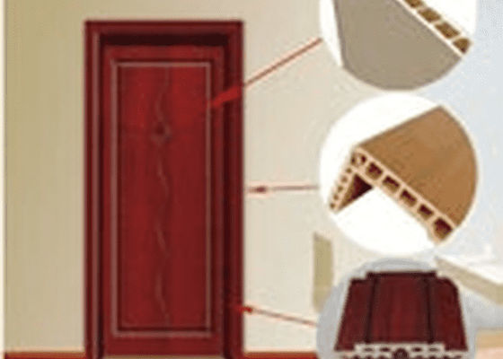 Macchina vuota dell'estrusione di profilo del PVC di Wpc della porta di legno di JWELL