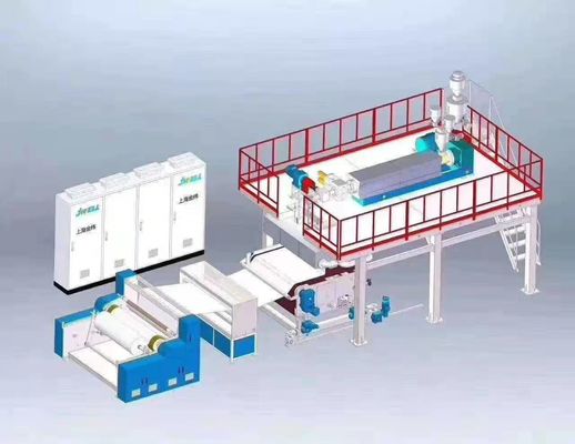 linea di produzione del materiale della maschera di protezione di 2400mm 3200mm tessuto non tessuto dei pp Meltblown che fa macchina